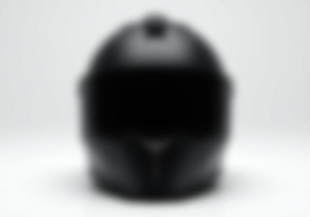Aero-Shield Series motorcycle helmet, sleek black with subtle ventilation